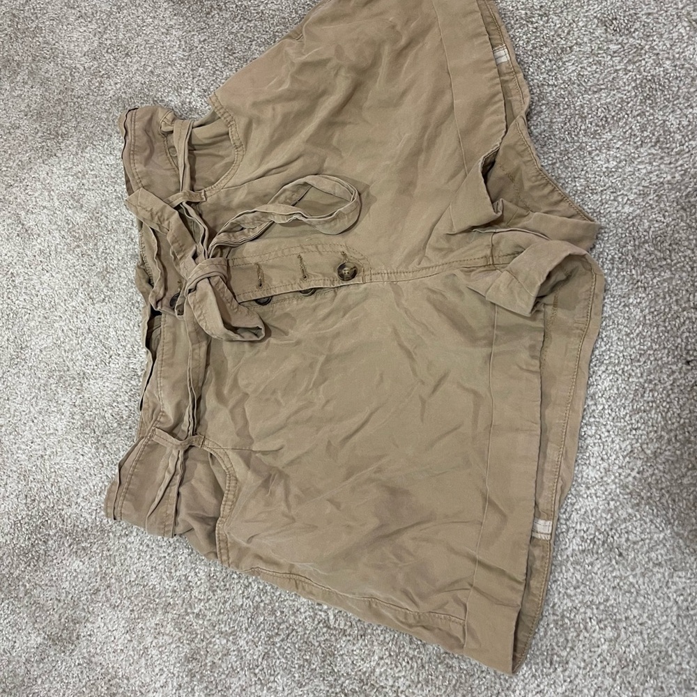 Express high waist khaki shorts